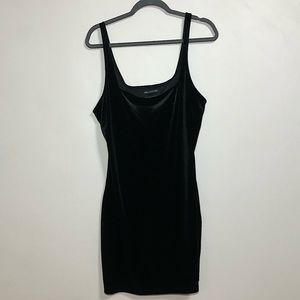 Black Crushed Velvet Urban Outfitters Dress